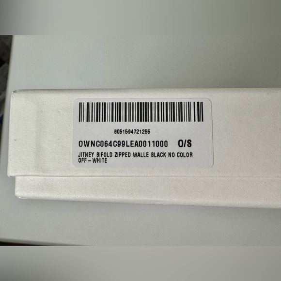 Off-White Jitney Zipped Bi-Fold Wallet NEW IN BOX - Picture 15 of 16
